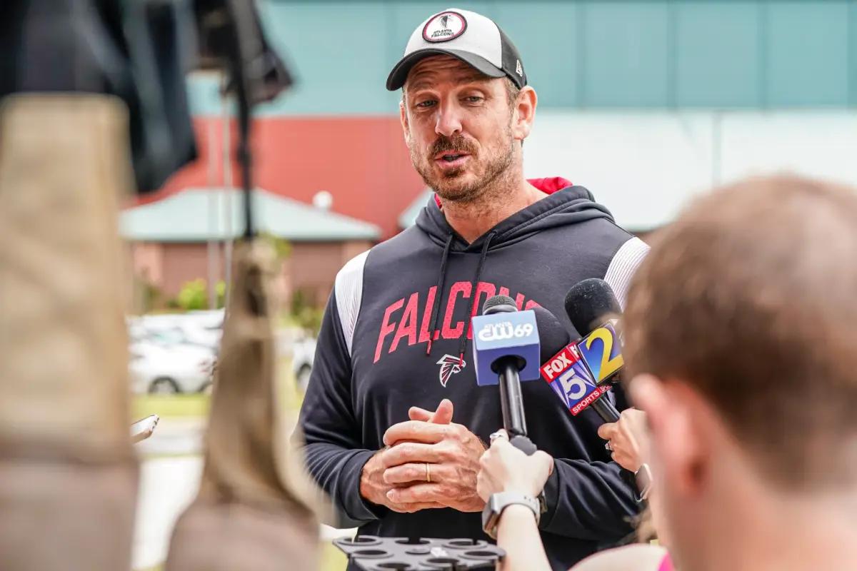 Atlanta Falcons defensive coordinator Ryan Nielsen